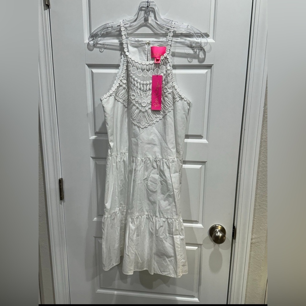 Lilly Pulitzer Britt Cotton Halter Dress NEW Size Small - Picture 4 of 8